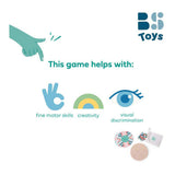 Bs toys juego de mosaico enchufable - mosaico de madera - rompecabezas de mosaico - juguetes educativos - madera fsc - juego de aprendizaje - apto a partir de 4 años