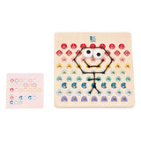 BS Toys Thread and Code GA519 – juego de encordar de madera con cuerdas para cartas