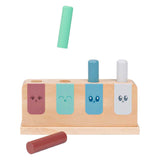 Bs toys pop-up toy ga532 - juguetes de madera para bebés mayores de 18 meses - juego de habilidades motoras