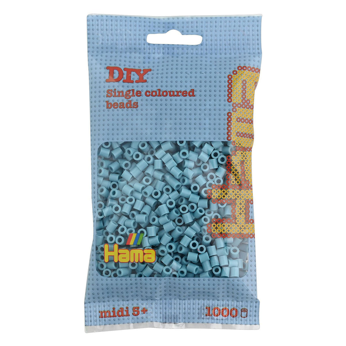 Cuentas para planchar Hama midi - turquesa (031), 1000ud.