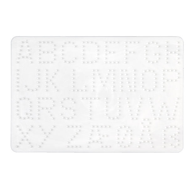 Cuentas termoadhesivas Hama, placa base con letras blancas