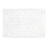 Cuentas termoadhesivas Hama, placa base con letras blancas