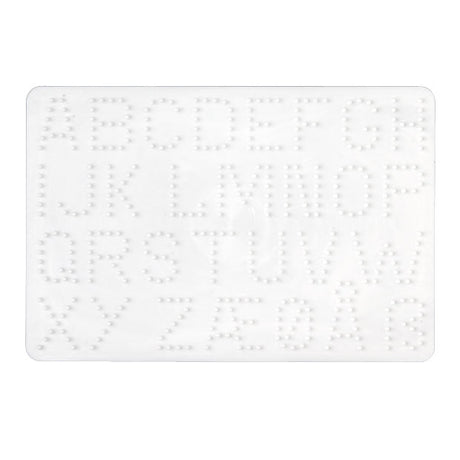 Cuentas termoadhesivas Hama, placa base con letras blancas