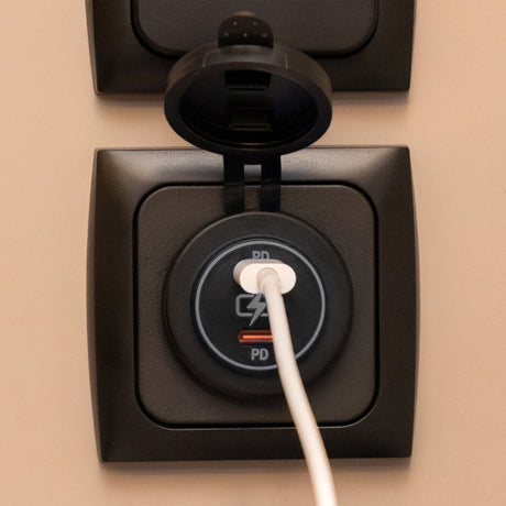 Línea de alimentación 2x ​​USB-C PD cargador