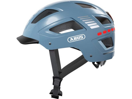 Abus hyban 2.0 señal led - señal de casco de bicicleta glaciar xl (58 - 63 cm)