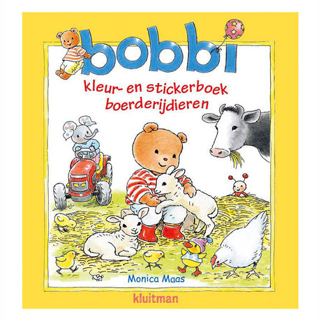 Libro para colorear y pegatinas de Bobbi. granja 2+