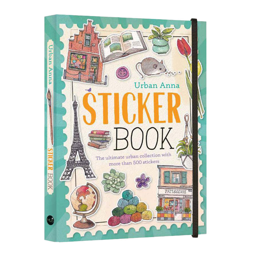 Libro de pegatinas de la editorial Kluitman Urban Anna