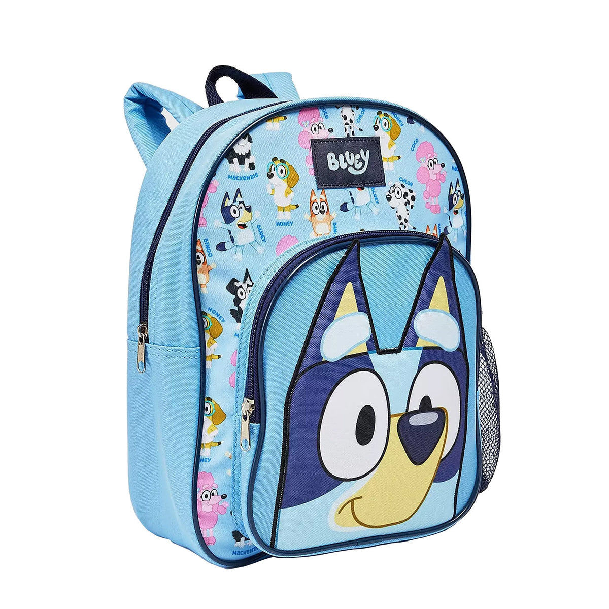 Mochila con bolsillo delantero azul celeste