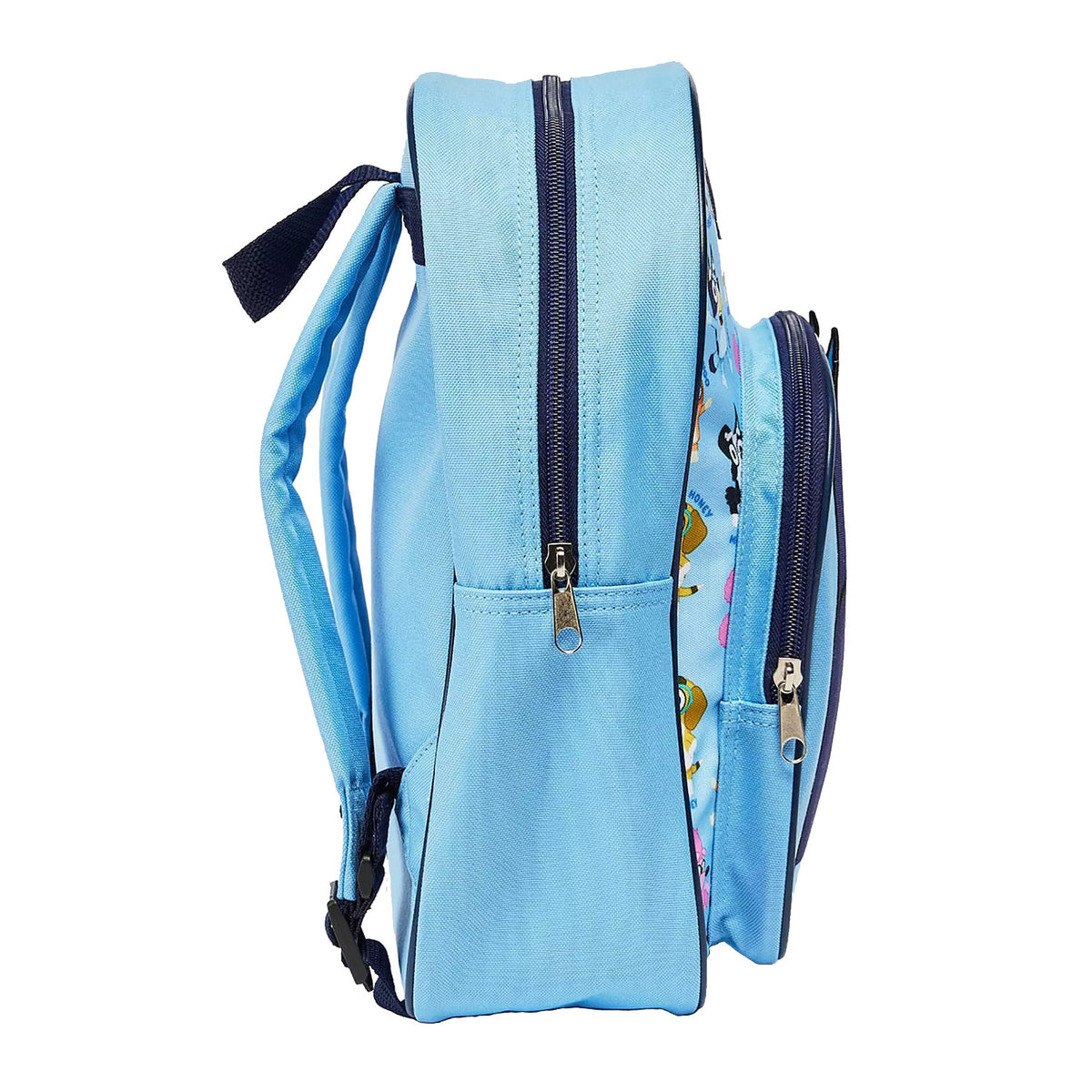 Mochila con bolsillo delantero azul celeste