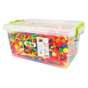 Set de construcción Meli stik neón, 1200 uds.