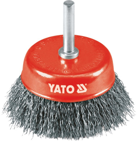 Yato een buttborstel met een pin 75mm inox