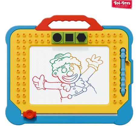 Toi-toys bloques magnéticos estacionarios para tablero de dibujo con accesorios 2 surtidos