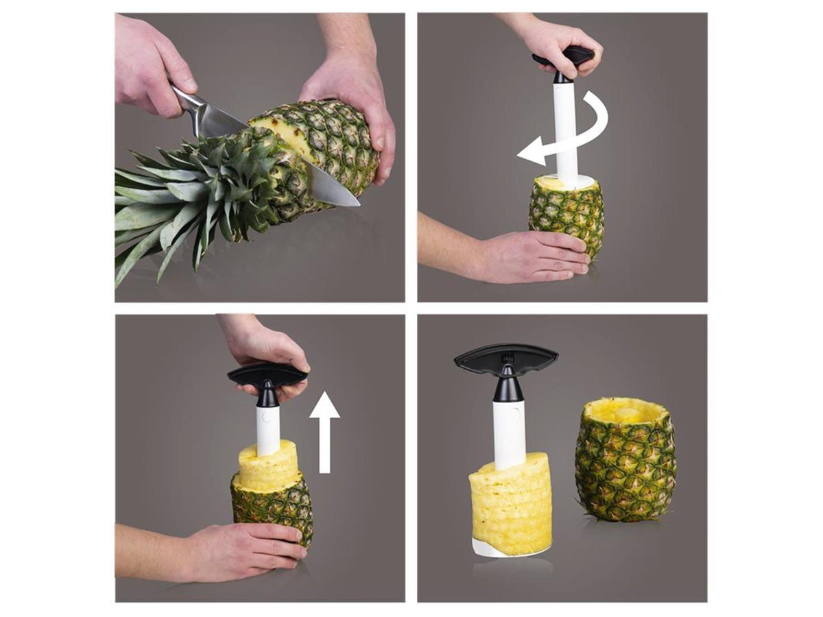 Cortador de piña vacu fin blanco negro