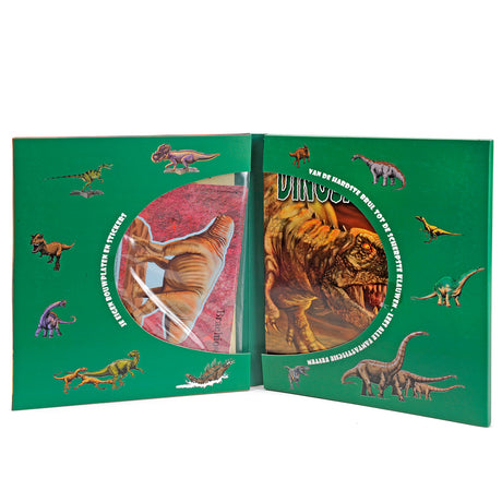 Rebo editorial dinosaurios, un libro y kit de construcción