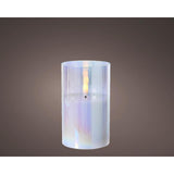 Vela Lumineo LED de cristal iridiscente 12,5cm