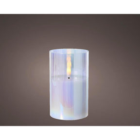 Vela Lumineo LED de cristal iridiscente 12,5cm