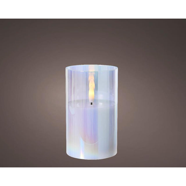 Vela Lumineo LED de cristal iridiscente 12,5cm