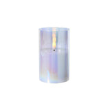 Vela Lumineo LED de cristal iridiscente 12,5cm