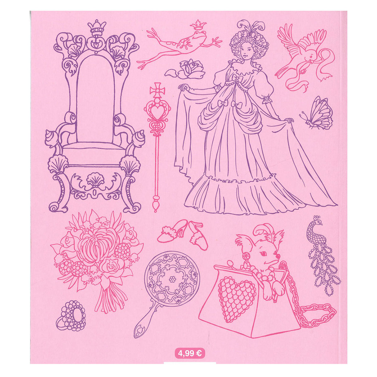 Libro para colorear Deltas las bellas princesas.