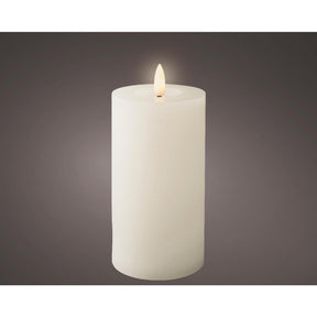 Vela LED Lumineo cera blanca ø7xh15cm
