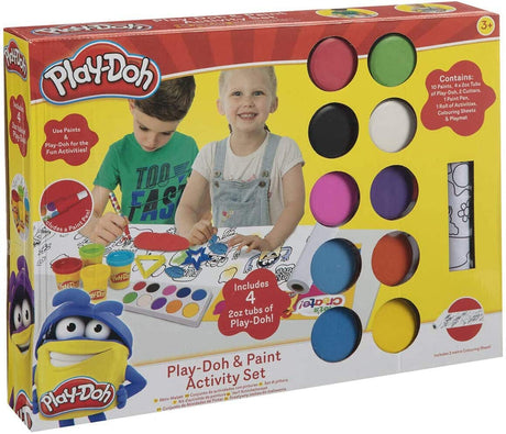 Set playdoh de color y arcilla con pintura y 4 botes de arcilla