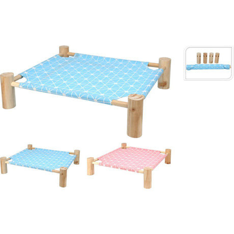 Cama para animales Pets collection con base de madera 53x48x13cm máx 15kg