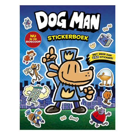 Libro de pegatinas del hombre perro del Centraal Boekhuis. todos