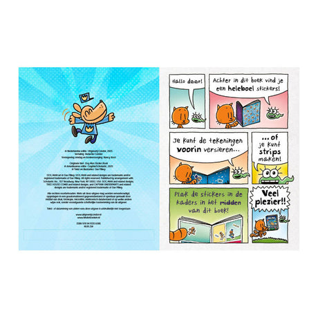 Libro de pegatinas del hombre perro del Centraal Boekhuis. todos