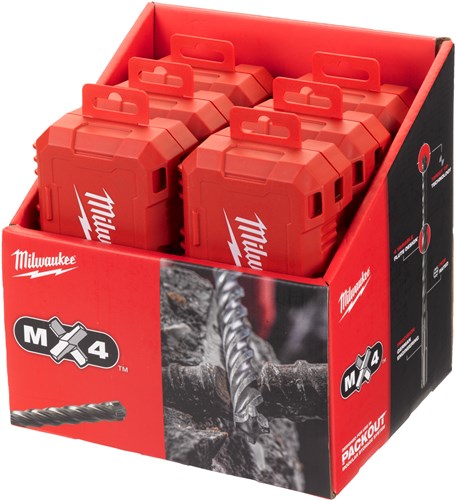 Accesorios milwaukee juego brocas milwaukee sds-plus m2 | fácil de empacar, 10 piezas - 4932492117