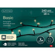 Guirnalda LED Lumineo para interior y exterior 18m 240 luces blanco cálido. con temporizador de 8 horas y función de atenuación