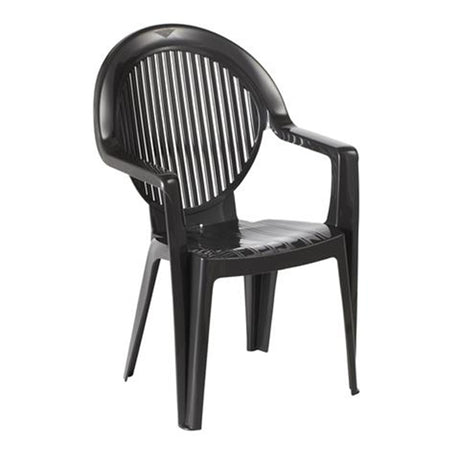 Silla apilable Grosfillex fidji antracita