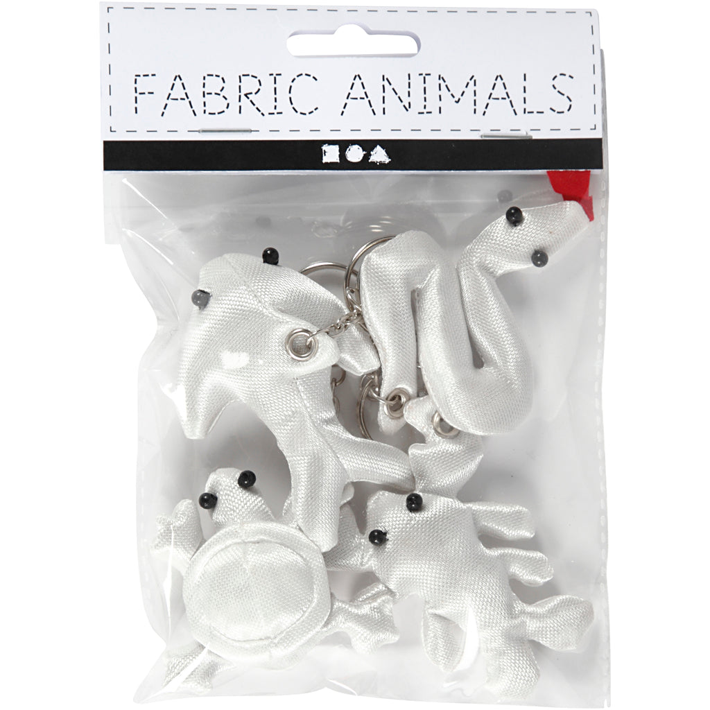 Empresa creativa https: www.cchobby.nl-figuras-textiles-con-llavero-tamaño-4-8-cm-blanco-4-piezas-1-caja