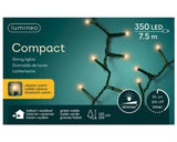 Guirnalda de luces LED Lumineo 750cm 350xLED blanco cálido para árbol 120-150cm con temporizador de 8 horas y función de atenuación