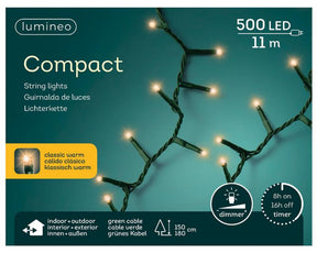 Lumineo iluminación LED luces compactas exterior 500 lámparas 11 metros