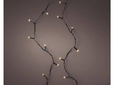 Lumineo Iluminación del árbol de Navidad 1-2 resplandor 150cm 126 luces LED clásico blanco cálido