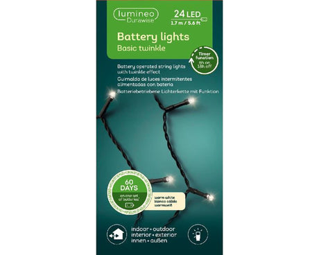 Lumineo durawise basic luces led 24l-170cm blanco cálido