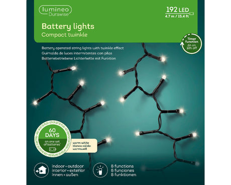 Lumineo durawise led luces compactas 192l-470cm blanco cálido