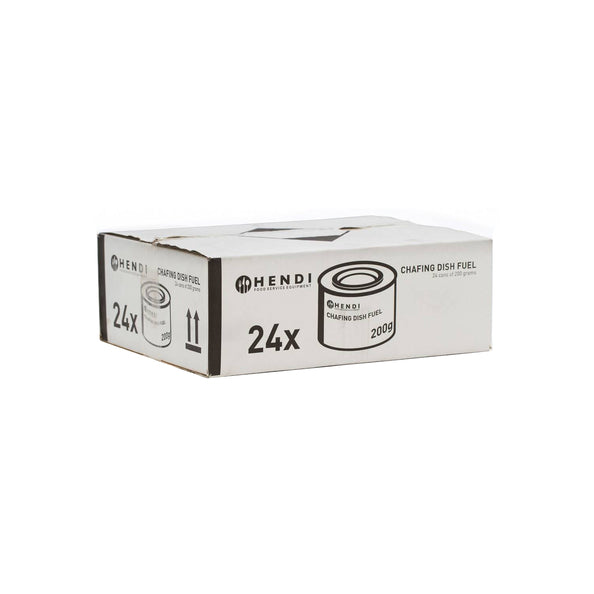 Lata de etanol de pasta combustible Hendi (24x 200gr)