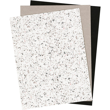 Creativ empresa creotime papel de cuero blanco marrón negro 3 piezas