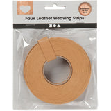 Tiras para trenzar Creativ company, ancho: 15 mm, grosor 0,55 mm, marrón claro, 9,5m