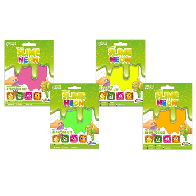 Slime esponjoso de neón Grafix en tarjeta
