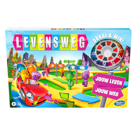 Hasbro Path of Life - Juego de mesa familiar para 2 a 4 jugadores - Juego de interior para niños a partir de 8 años - Palos en 6 colores