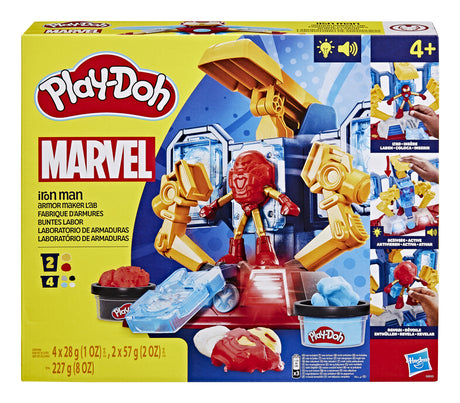 Play doh laboratorio de fabricación de armaduras de iron man
