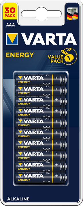 Pilas energia aaa varta 30 piezas