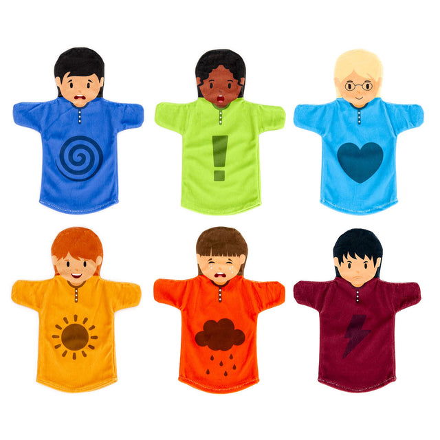 Achoka Hand Puppets Emotion, 6st.