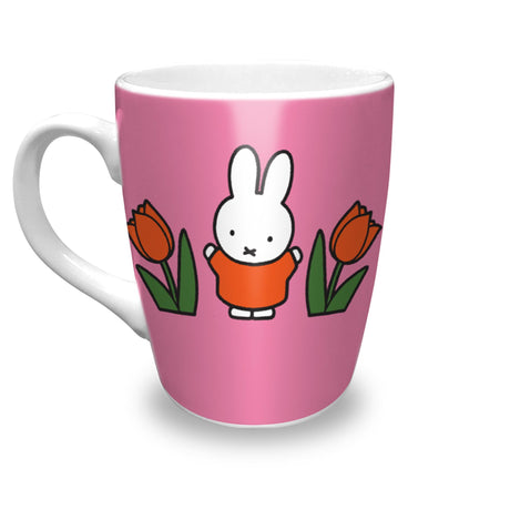 Taza Nijntje relax tulipanes rosa h10,5cm dia8,cm
