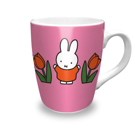 Taza Nijntje relax tulipanes rosa h10,5cm dia8,cm