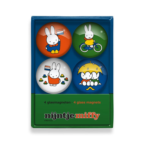 Imanes de cristal Miffy ã˜4cm 4 piezas en caja