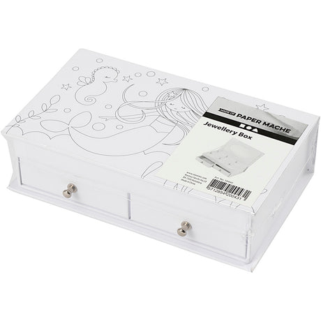 Empresa creativa https: www.cchobby.nl joyero-tamaño-18x10-5x5-cm-blanco-1 pieza
