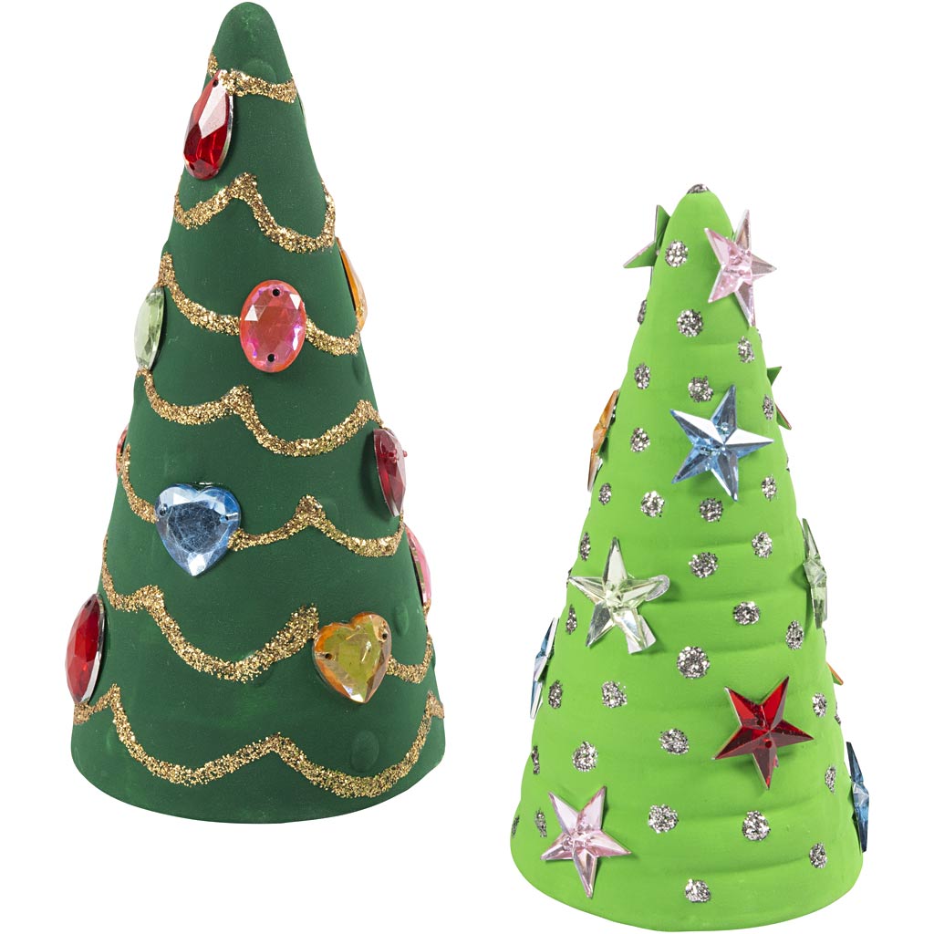 Https: www.cchobby.nl Árboles de Navidad-h-10-12-15-cm-d-5-6-7-cm-24-piece-1-box